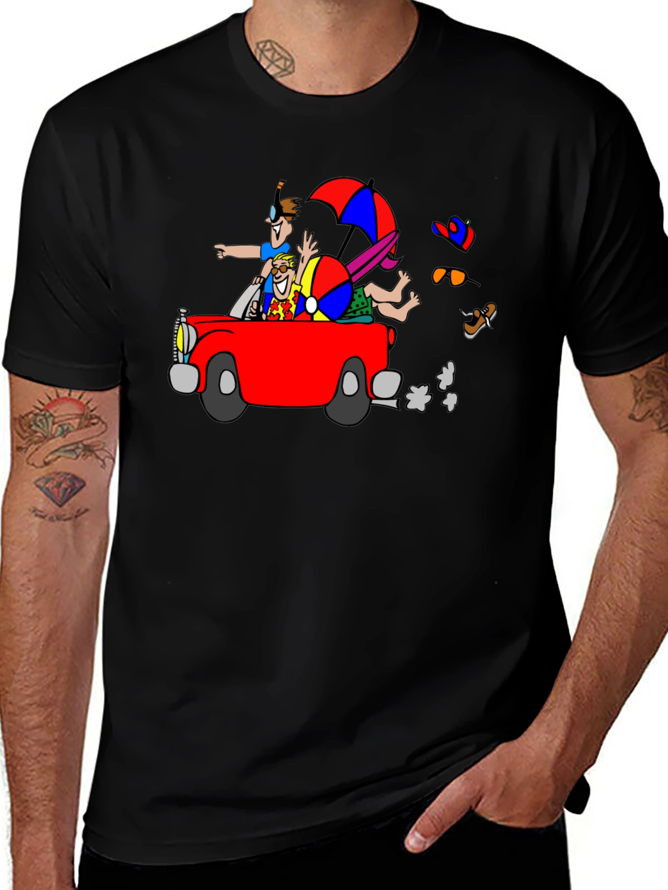 Variant 21 of Cartoon Car Ride T-Shirt