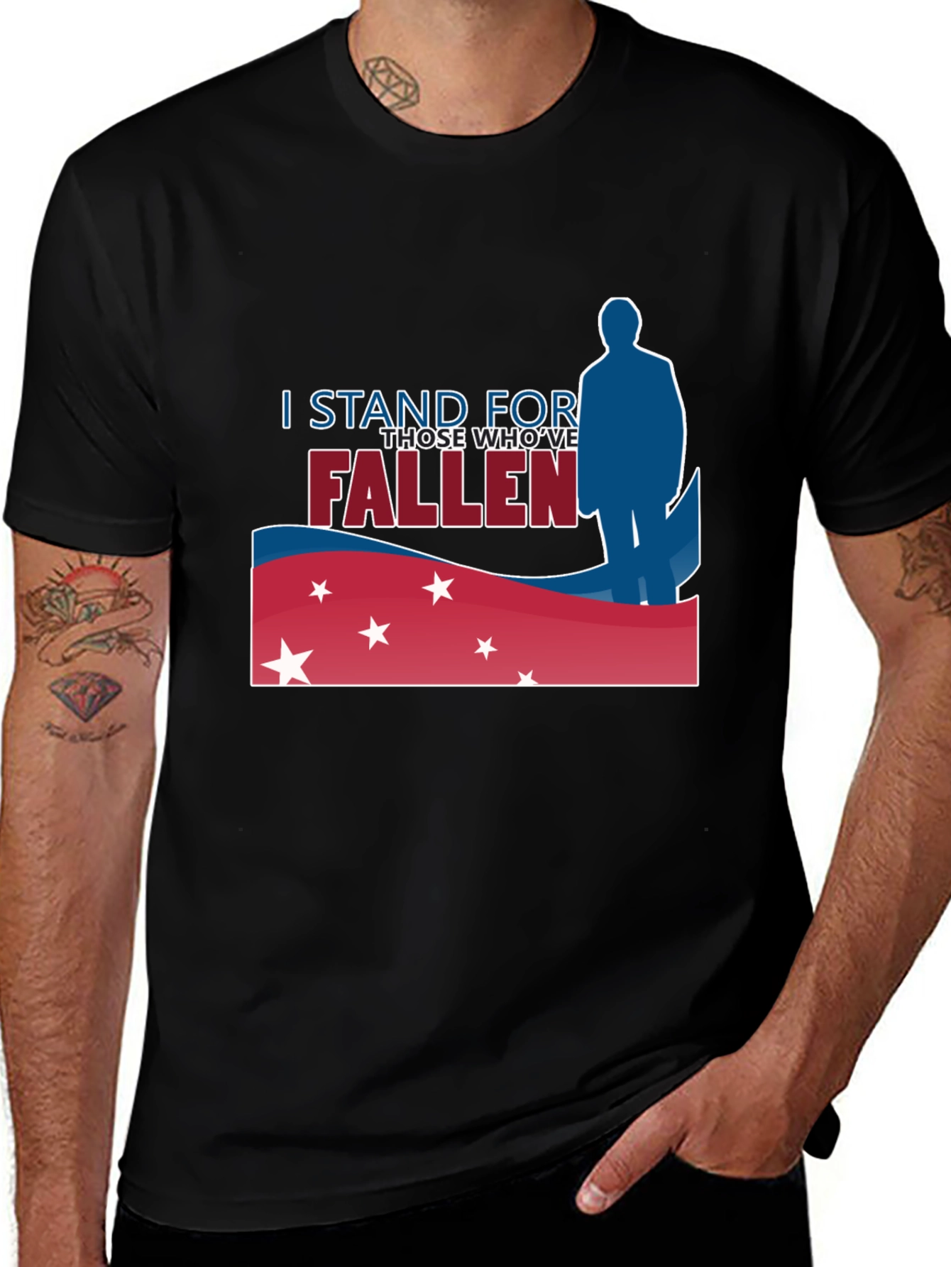 Variant 28 of I Stand For Those Who've Fallen T-Shirt