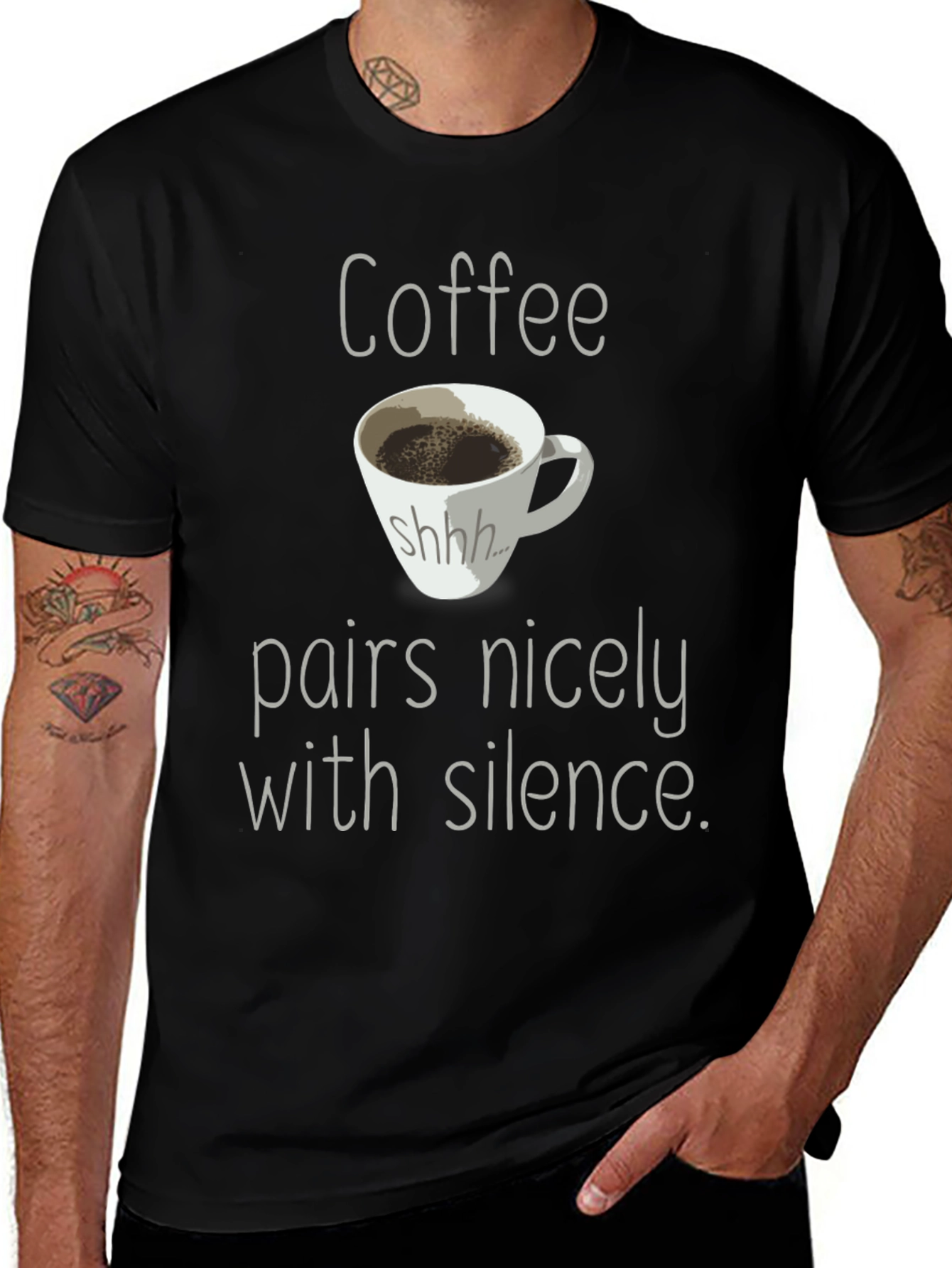 Variant 24 of Coffee & Silence Graphic Tee