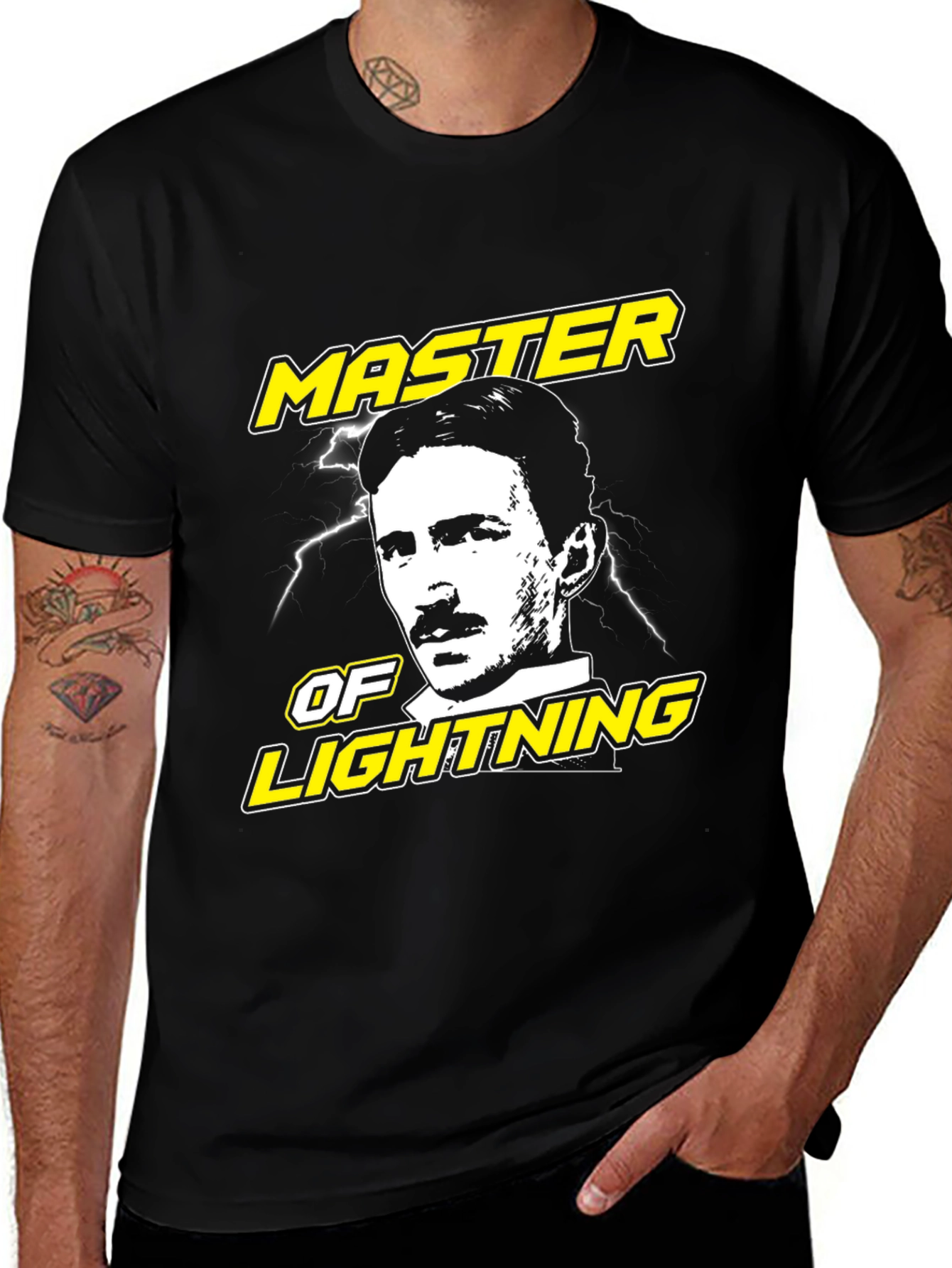 Master of Lightning Tesla Graphic T-Shirt