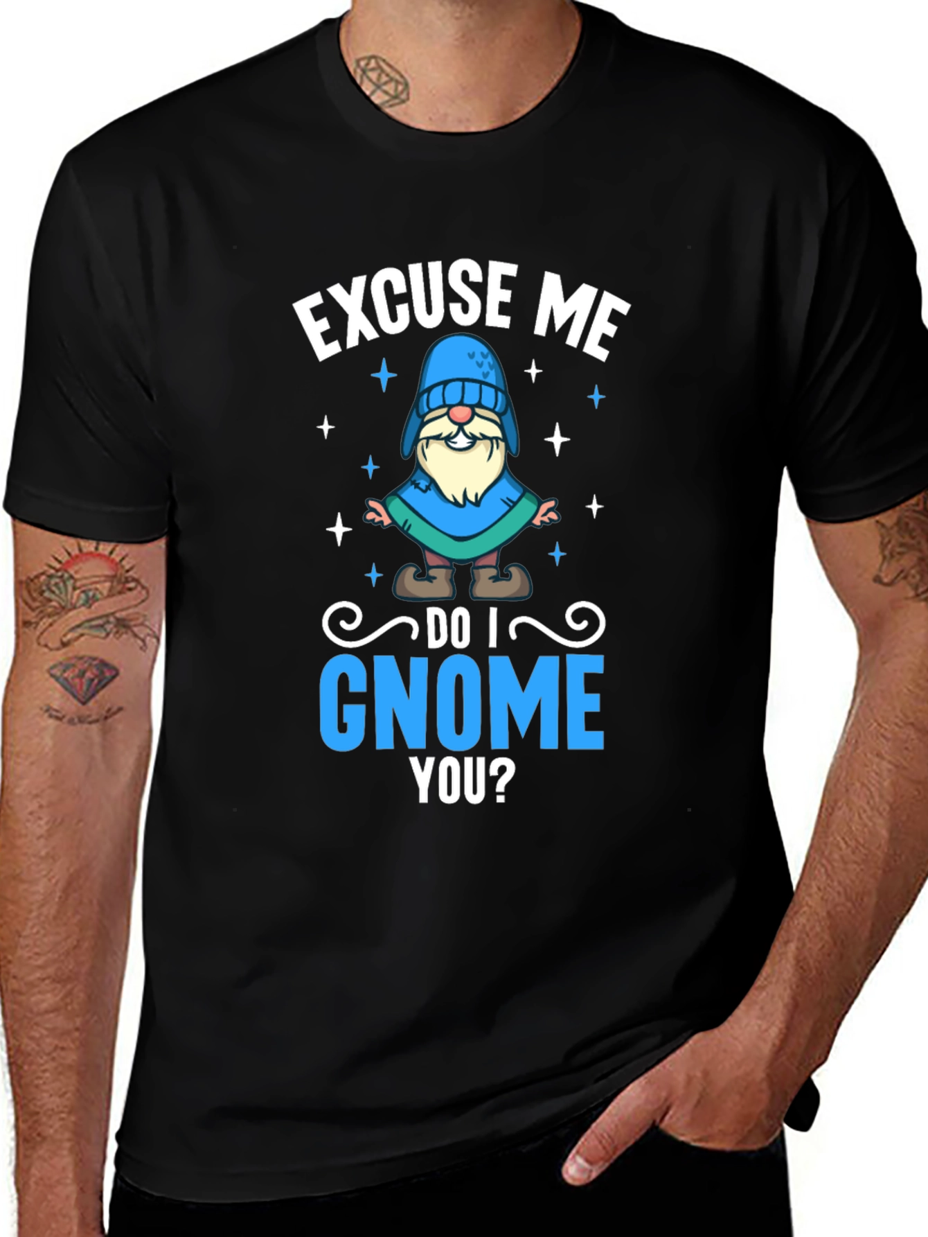 Variant 2 of Excuse Me Do I Gnome You T-Shirt