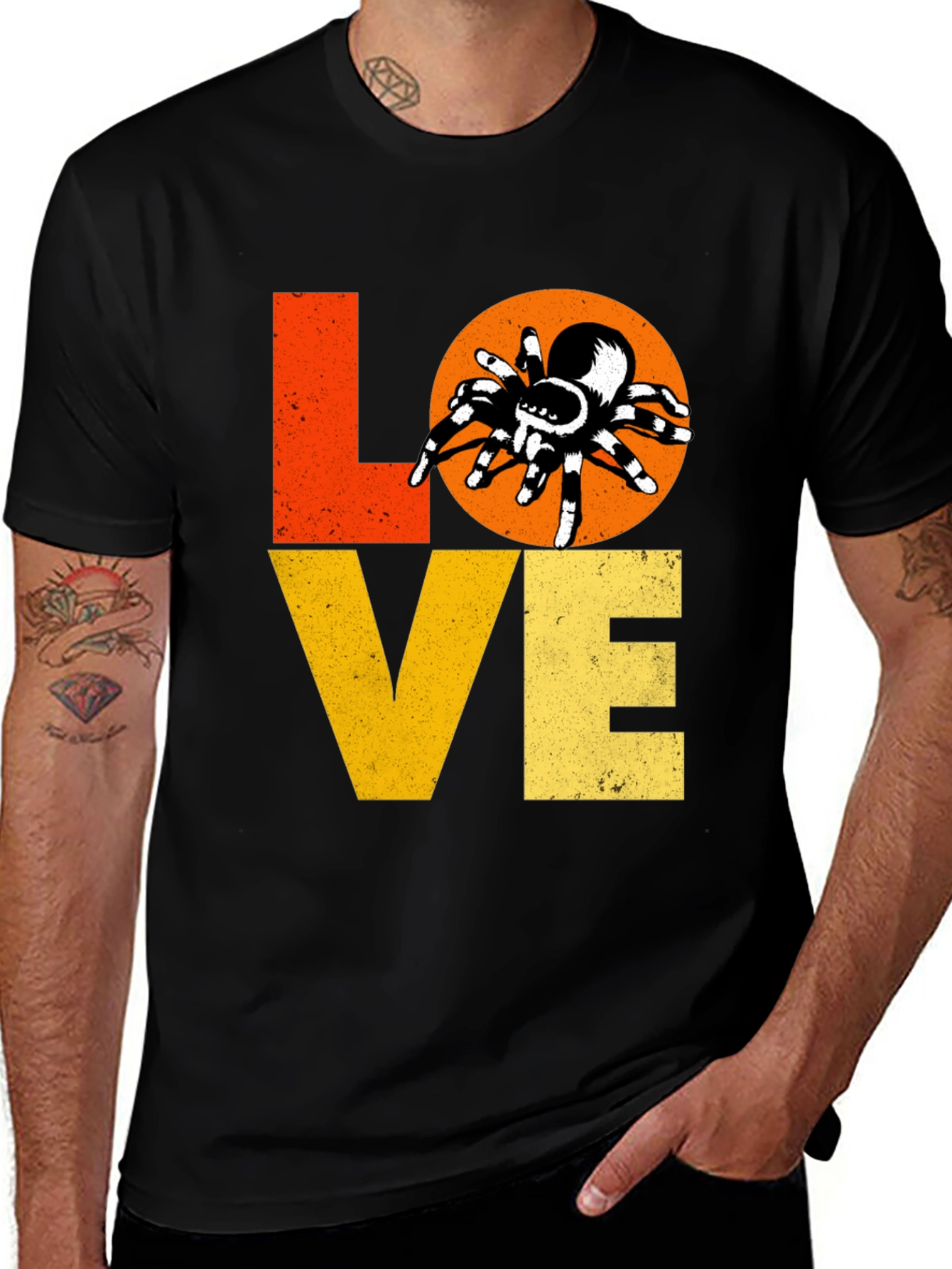 Variant 8 of Love Spiders Black Graphic Tee