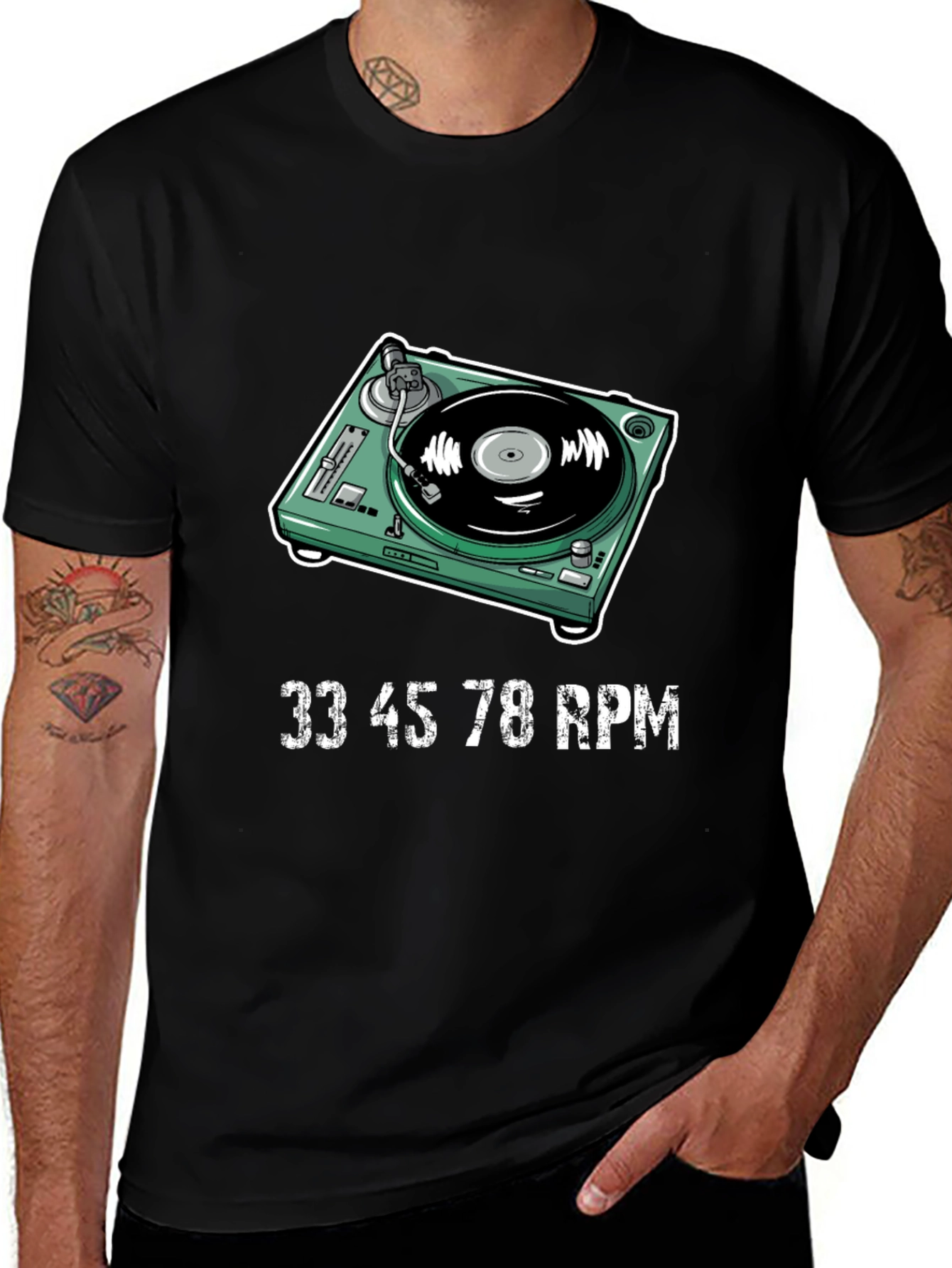 Variant 16 of Turntable T-Shirt - DJ Music Lover Tee