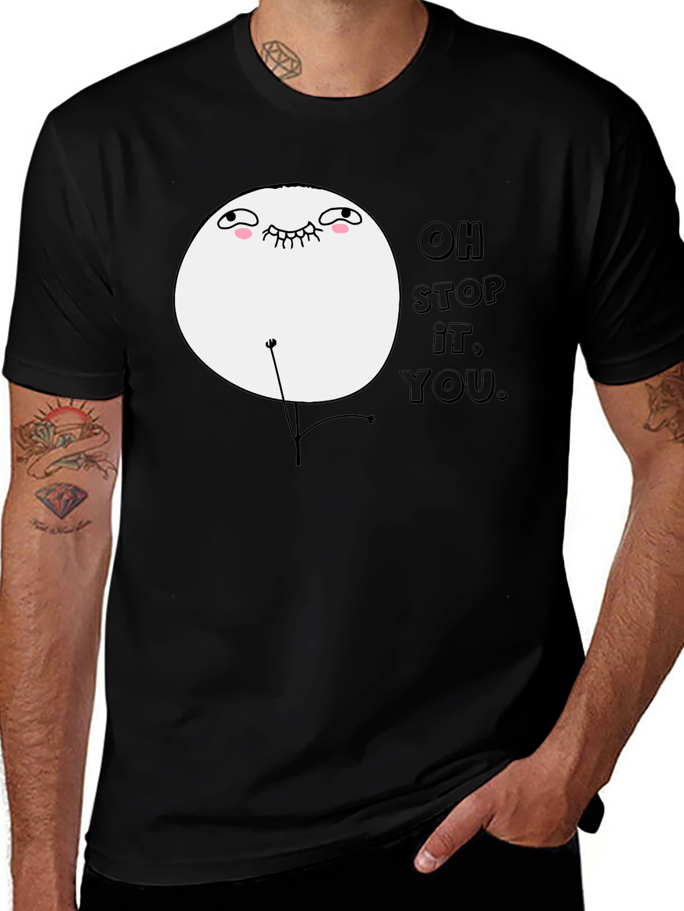 Variant 23 of Oh Stop It You Meme Black T-Shirt 