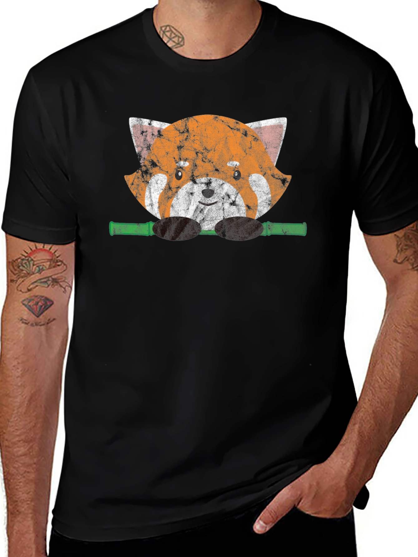 Variant 24 of Red Panda Bamboo T-Shirt