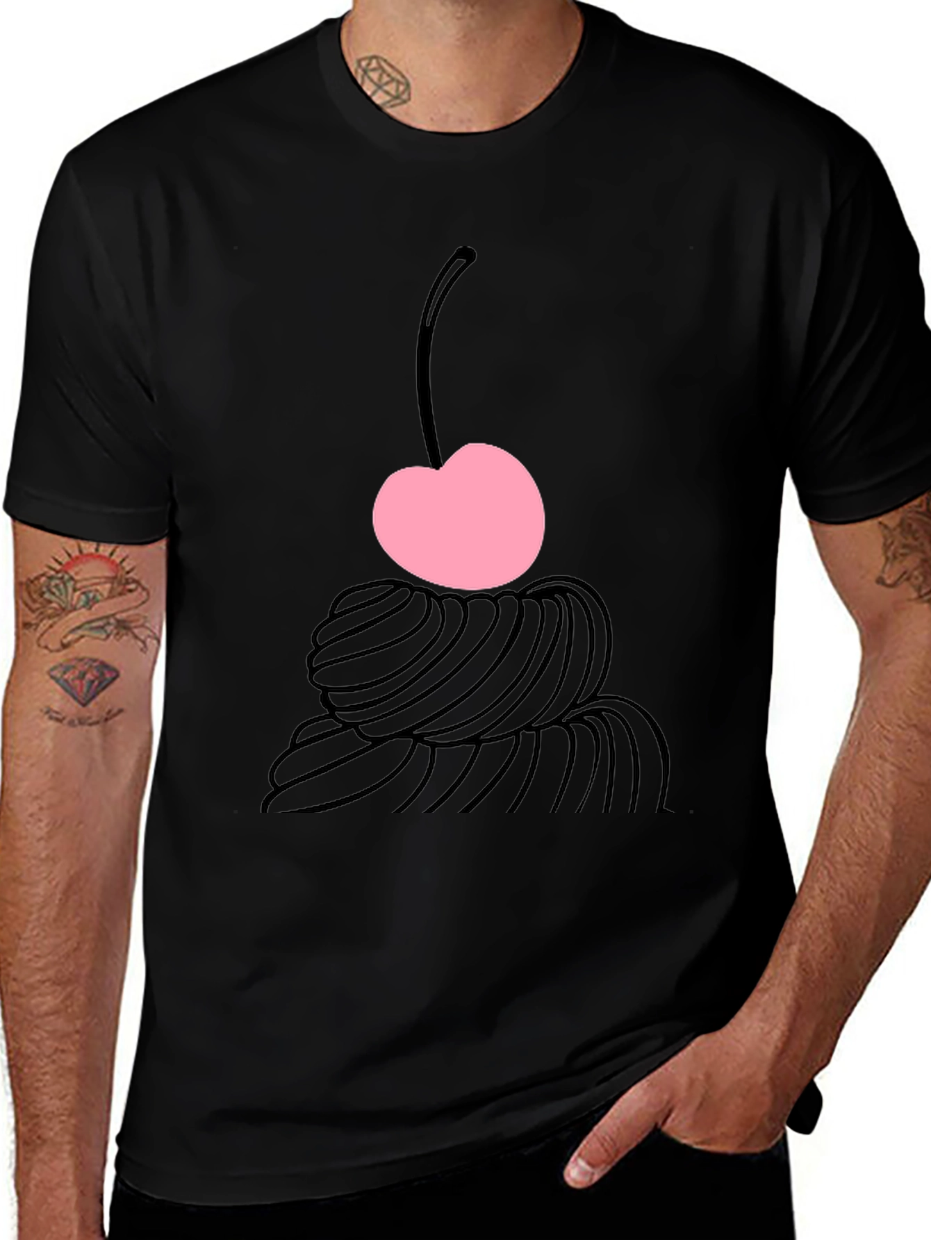 Variant 28 of Cherry Dessert Graphic Tee