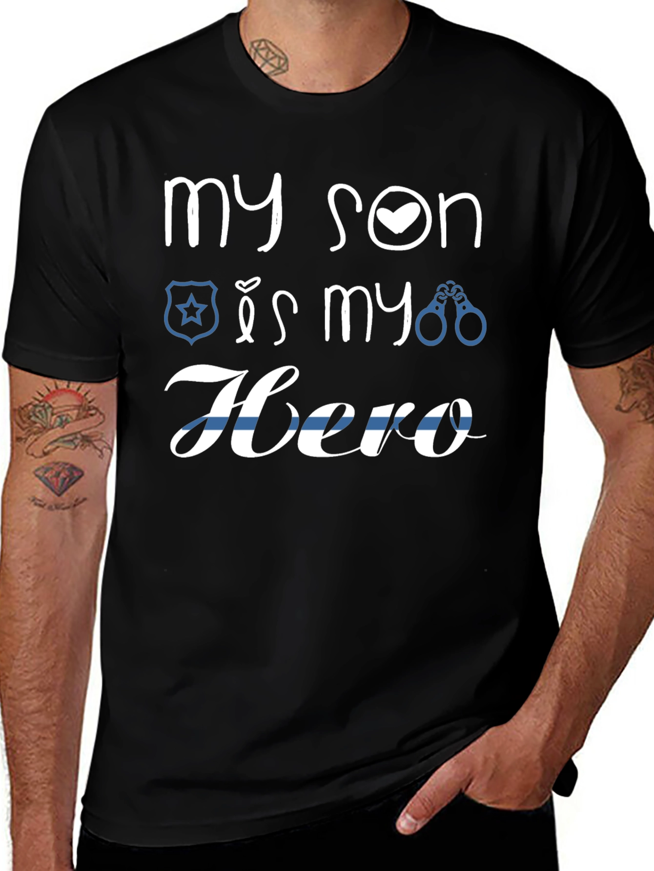 My Son is My Hero T-Shirt - Police Support