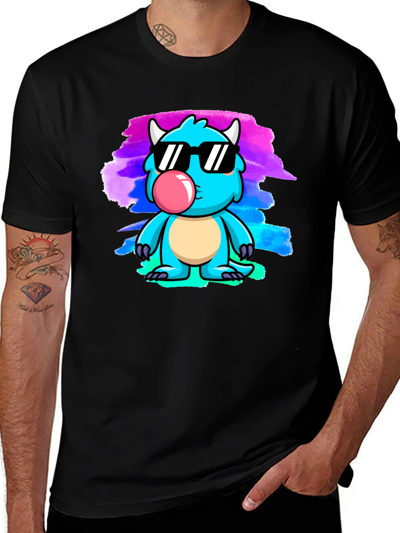 Variant 15 of Monster T-Shirt with Sunglasses