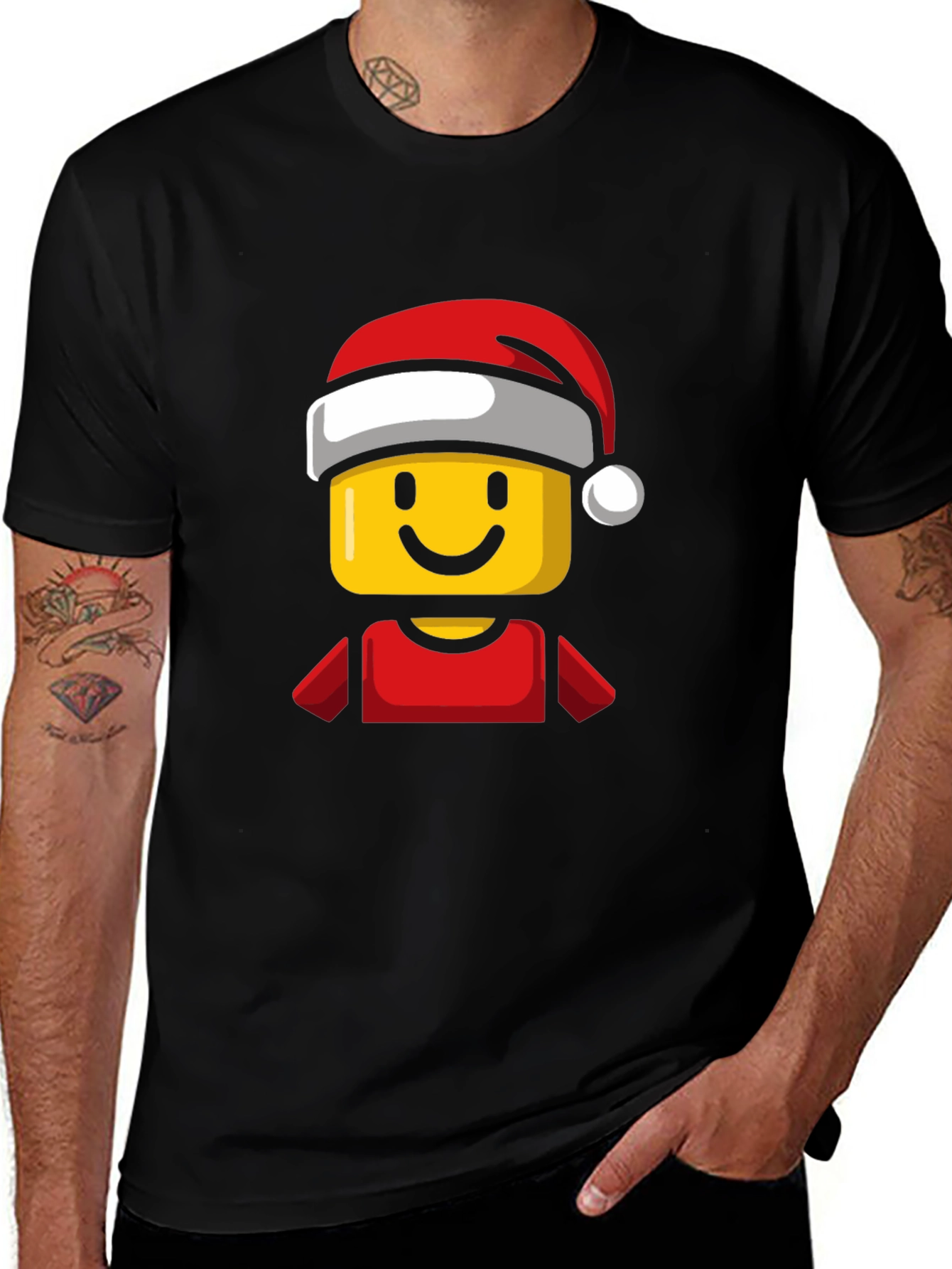 Festive Lego Man T-Shirt - Holiday Edition