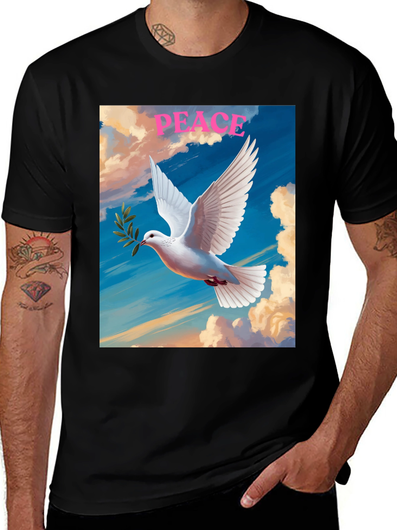 Variant 20 of Peace Dove Graphic T-Shirt