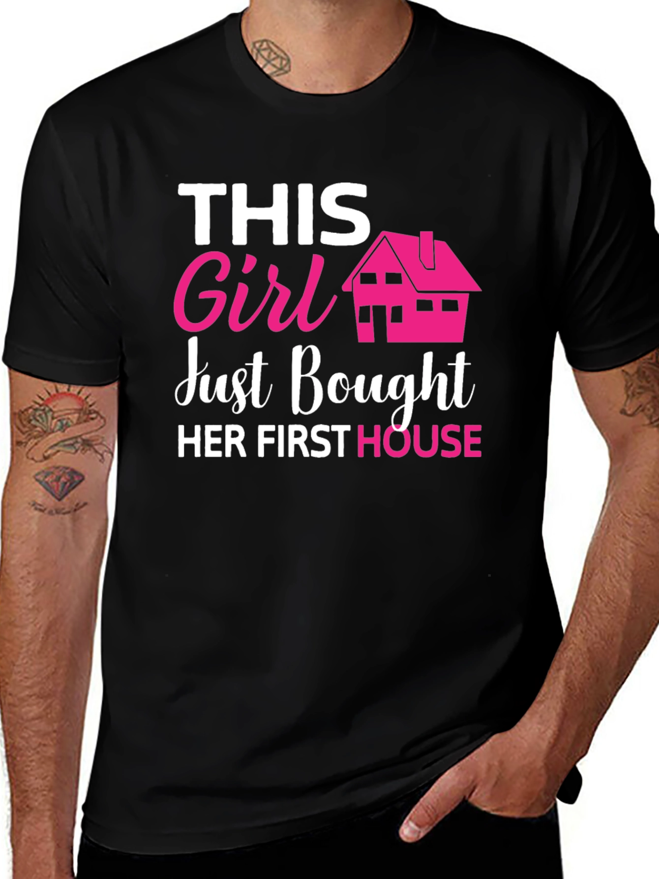 Variant 23 of New Homeowner T-Shirt - "This Girl Just Bought A House"