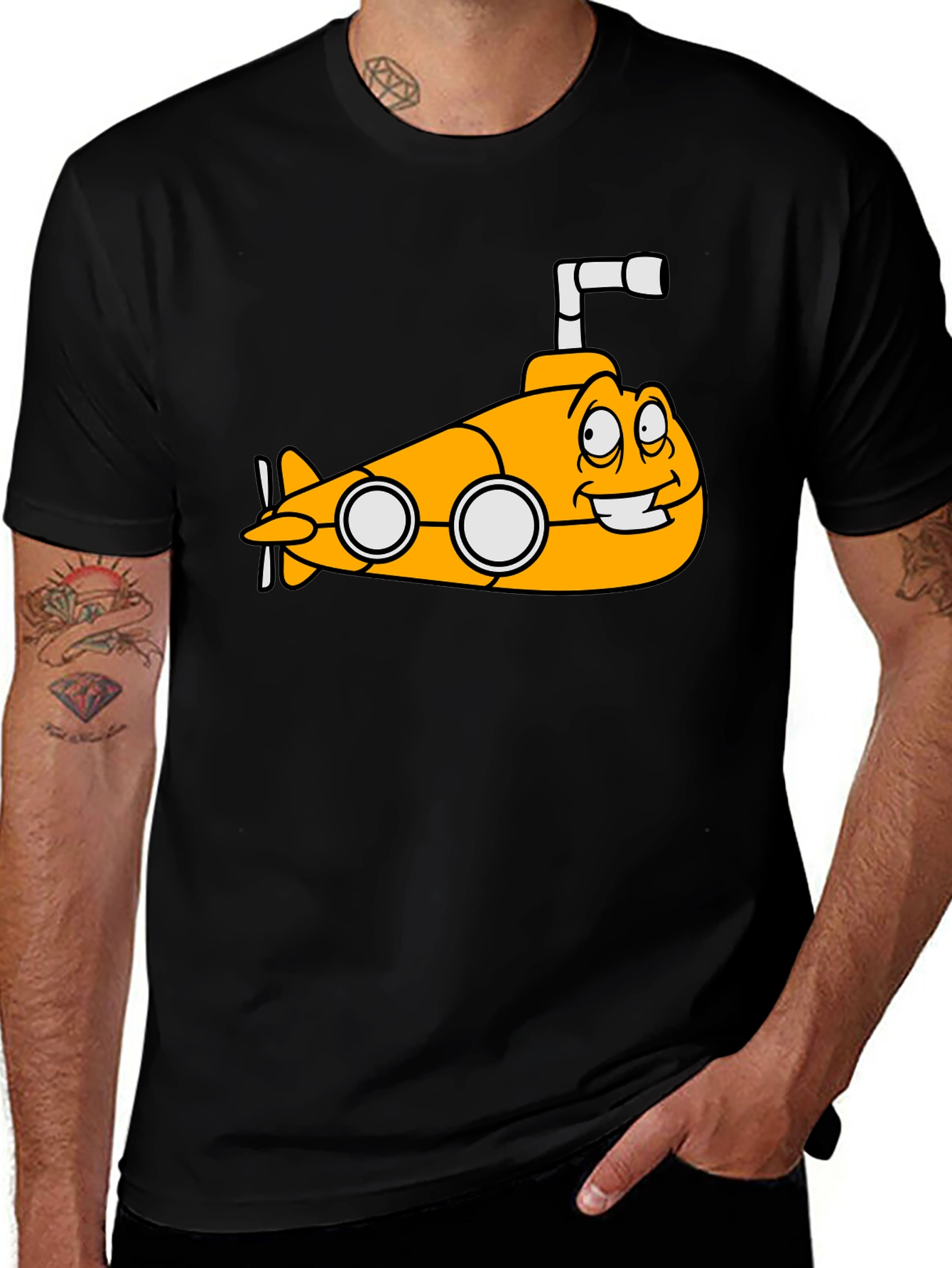 Variant 21 of Yellow Submarine Cartoon Graphic T-Shirt