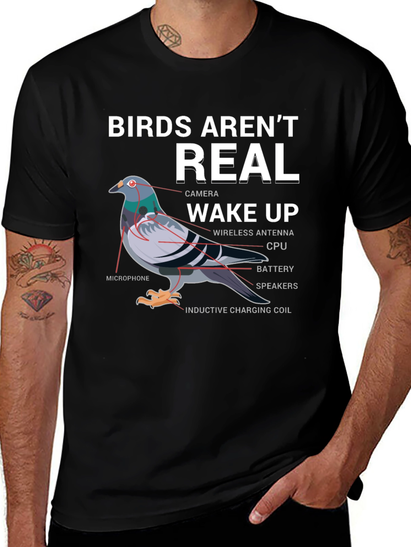 Variant 16 of Birds Aren't Real Conspiracy T-Shirt
