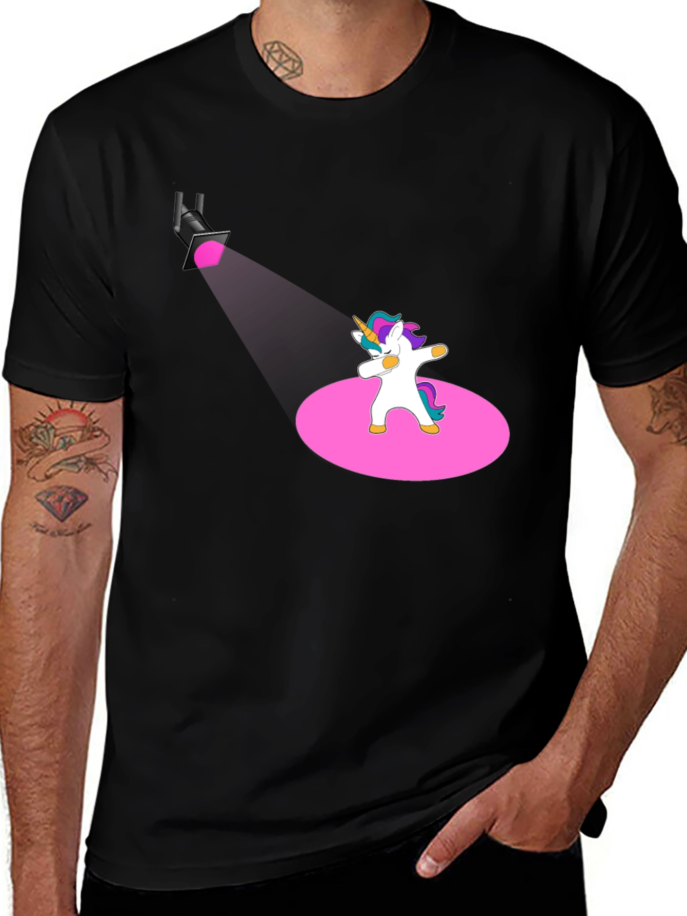 Variant 23 of Unicorn Dab T-Shirt: Spotlight Style!