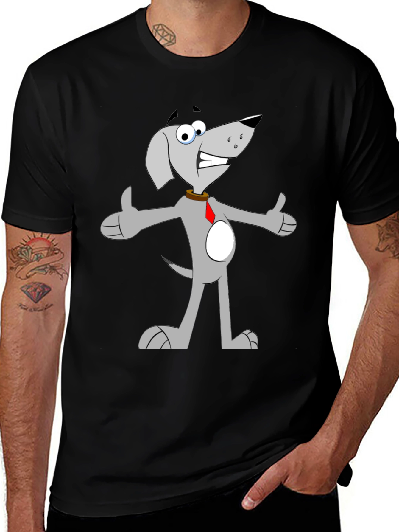 Variant 5 of Funny Cartoon Dog T-Shirt