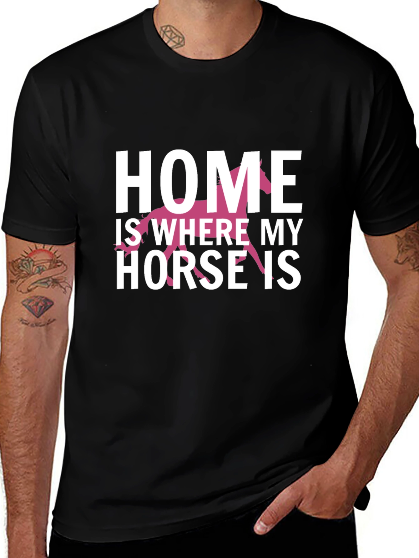Variant 13 of Home Is Where My Horse Is T-Shirt