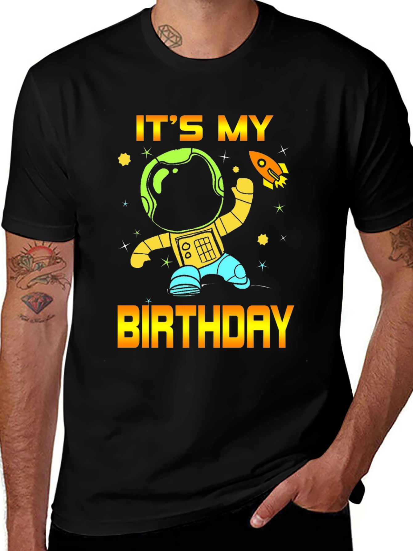 Variant 21 of It's My Birthday Astronaut T-Shirt