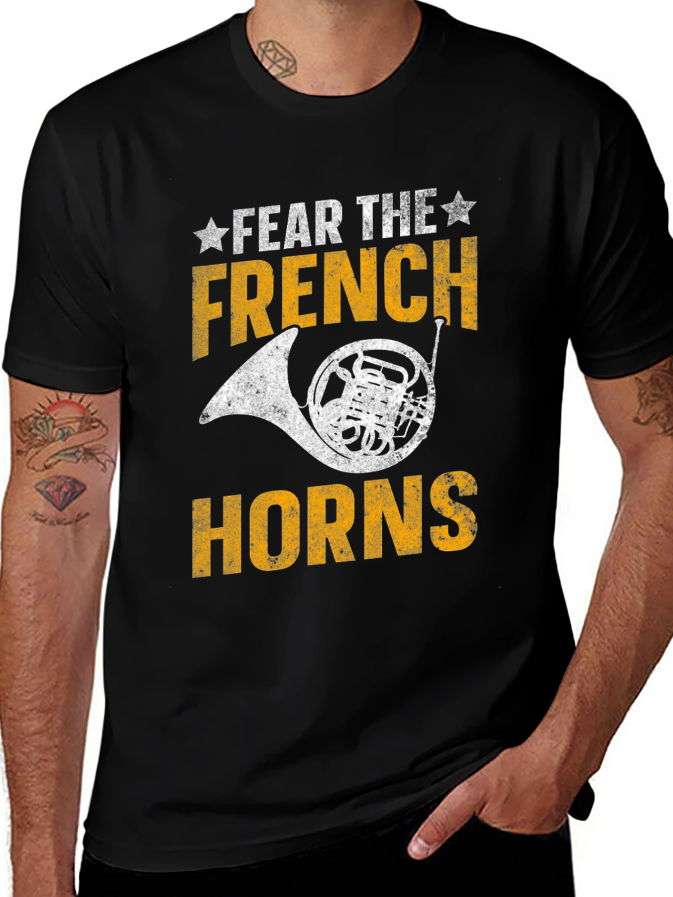 Variant 23 of Fear the French Horns Graphic T-Shirt