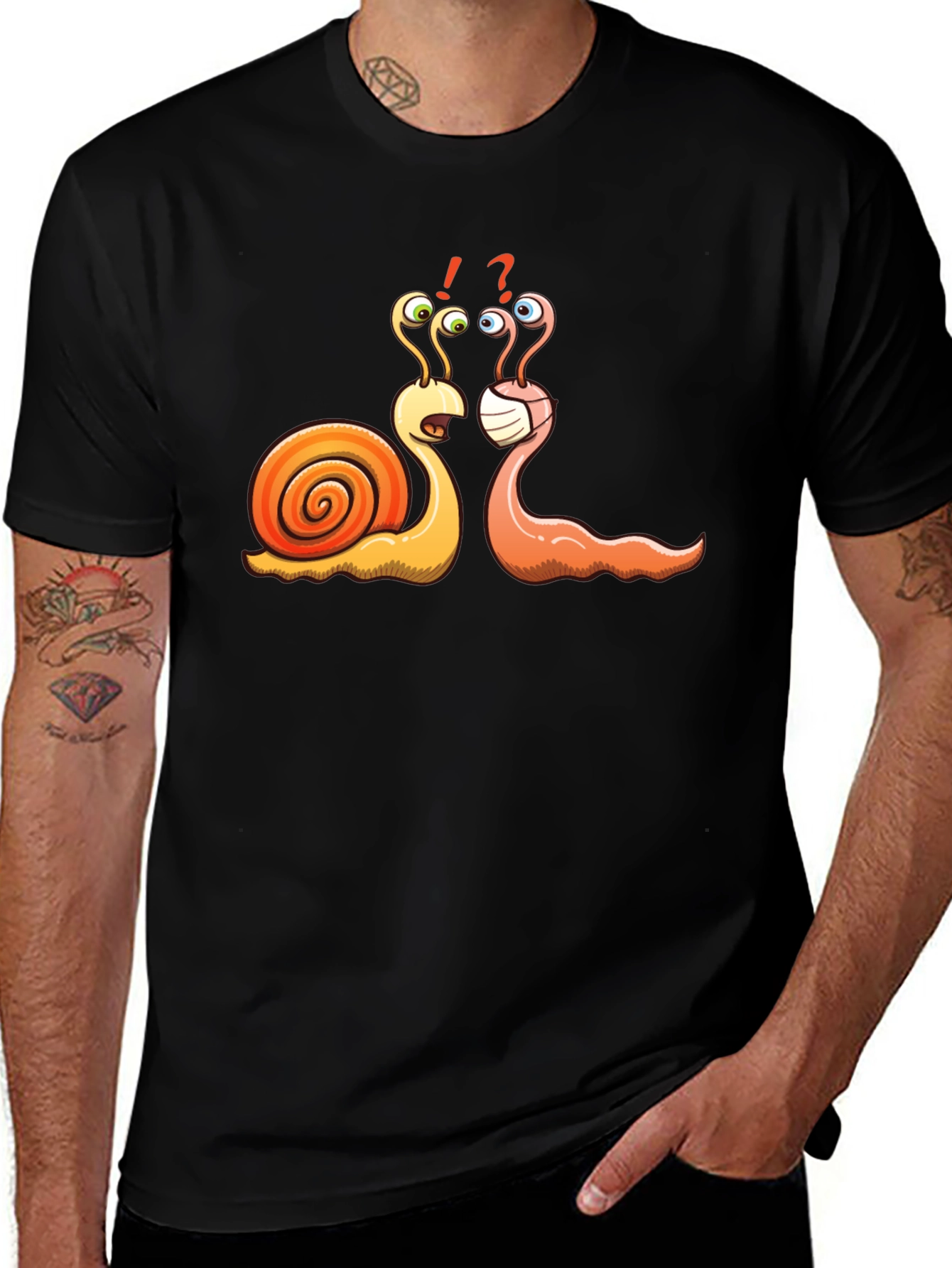 Variant 7 of Snail Social Distance Graphic T-Shirt