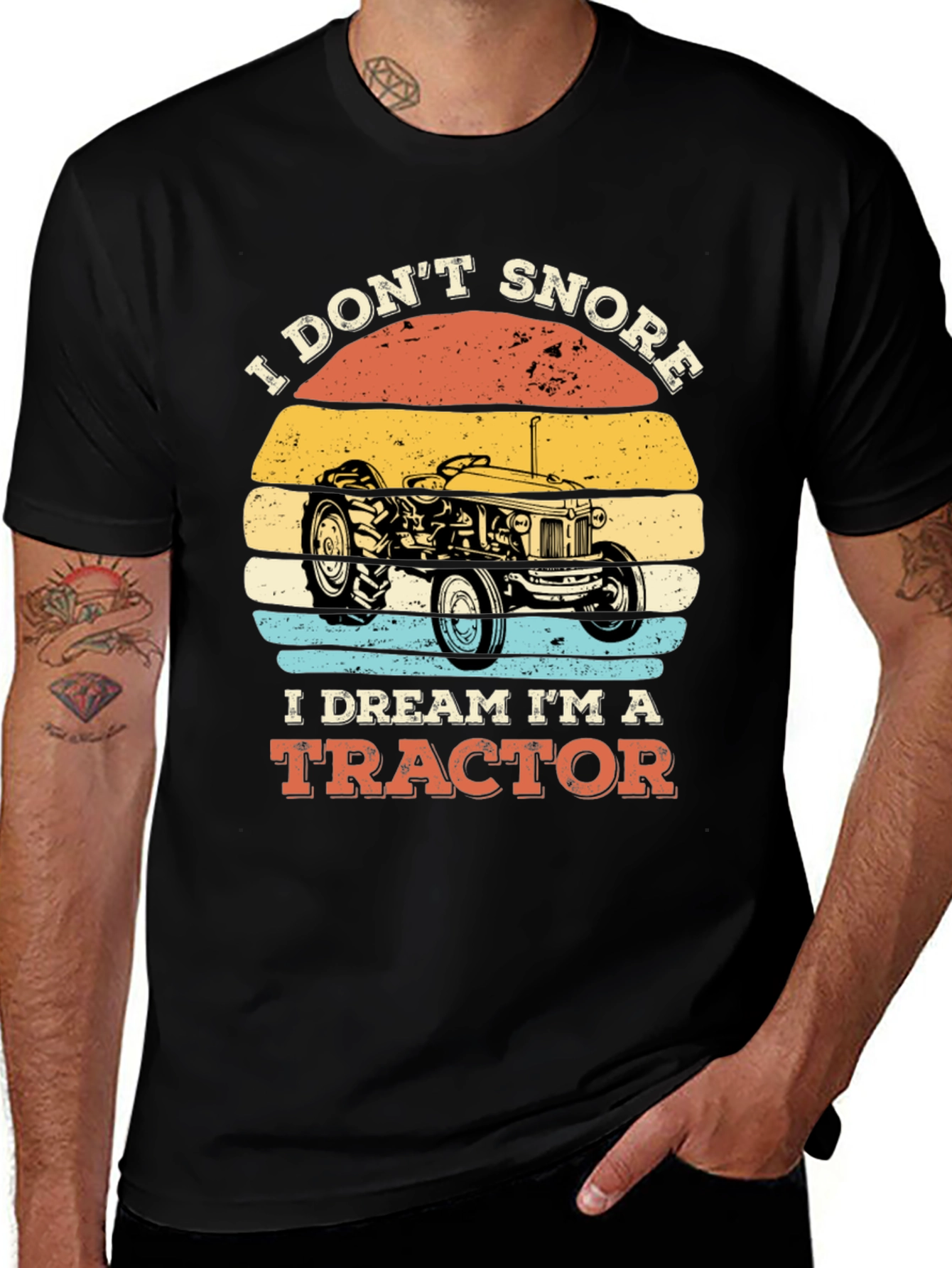 Variant 15 of Funny Tractor Dream T-Shirt
