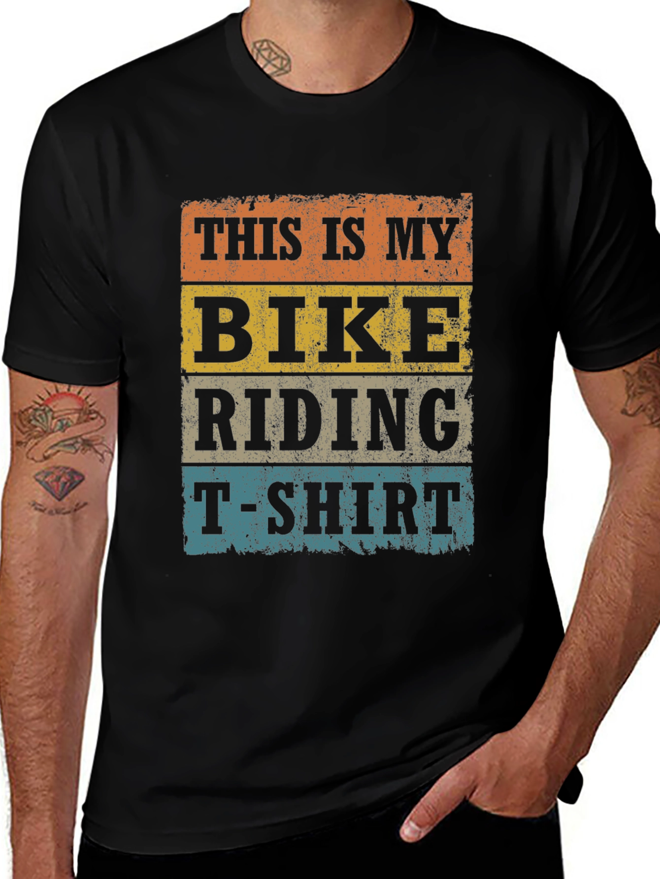 Variant 16 of Bike Riding T-Shirt -  Funny Retro Graphic Tee