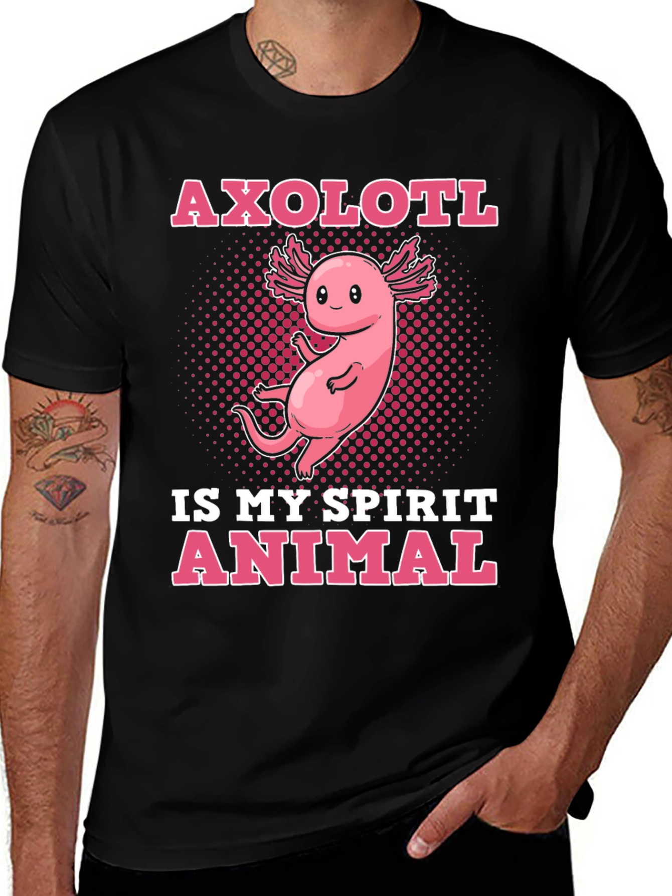 Variant 30 of Axolotl Spirit Animal Graphic T-Shirt