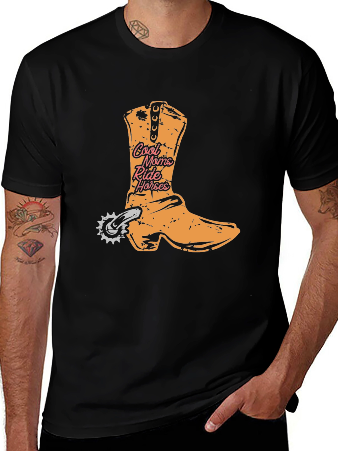 Variant 6 of Cool Moms Ride Horses Graphic Tee