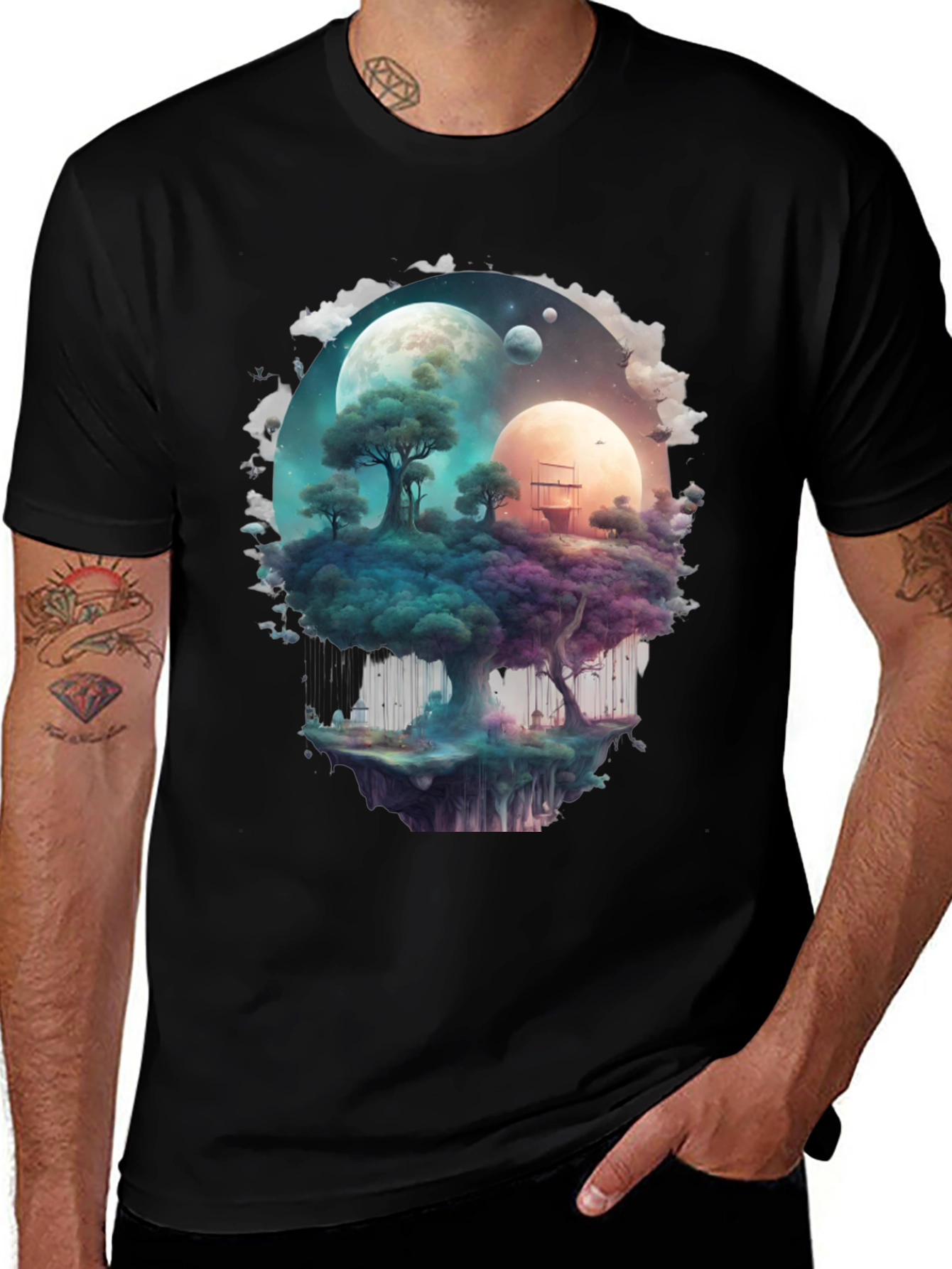 Variant 30 of Surreal Moonscape T-Shirt