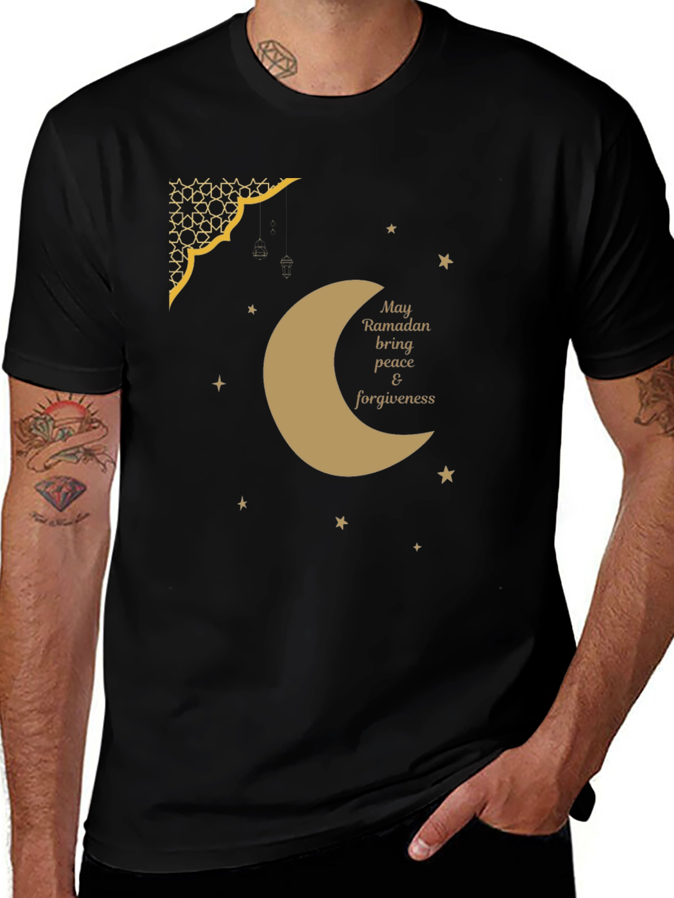 Ramadan Peace T-Shirt - Black