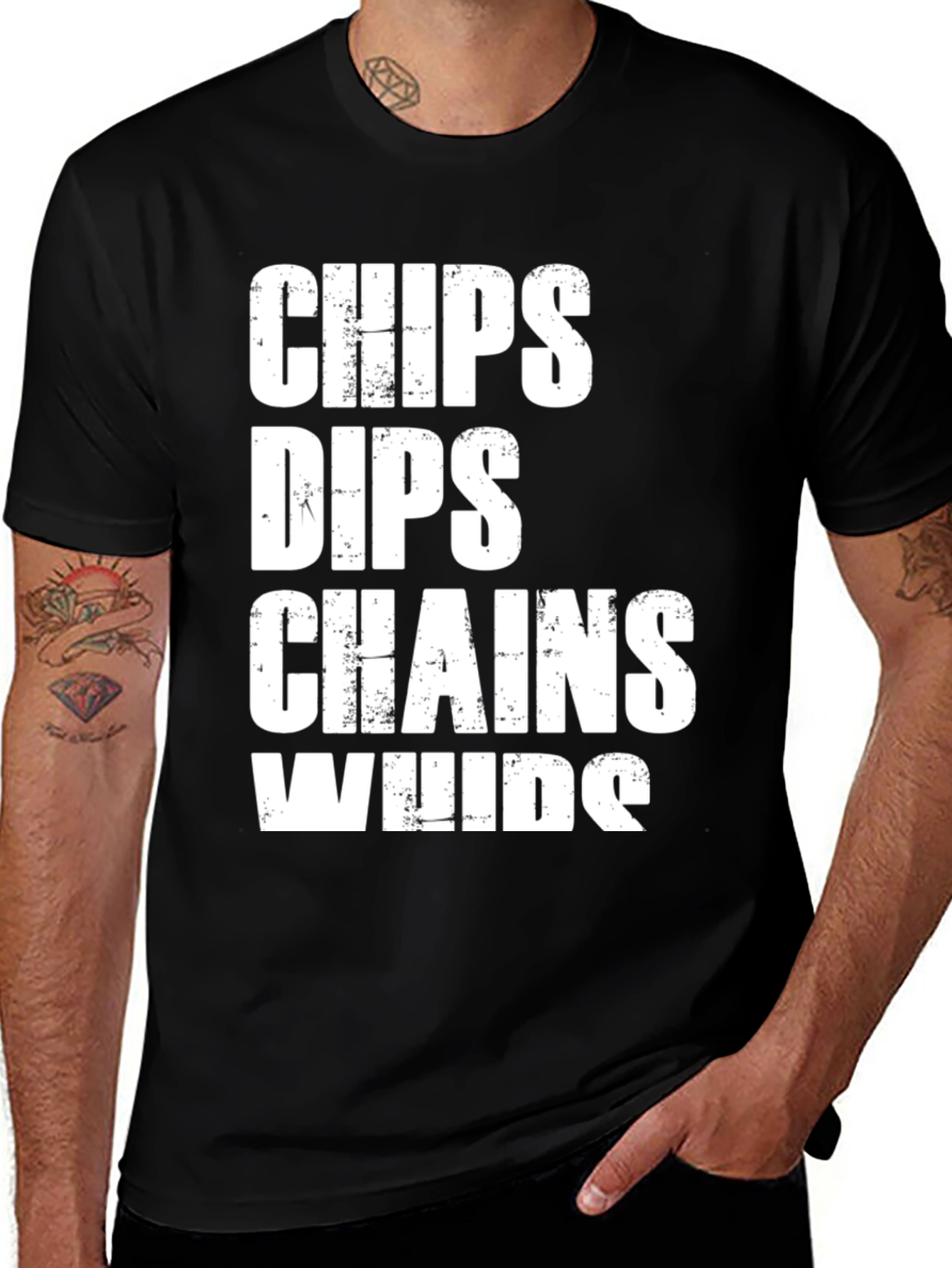 Chips Dips Chains Whips Graphic Tee
