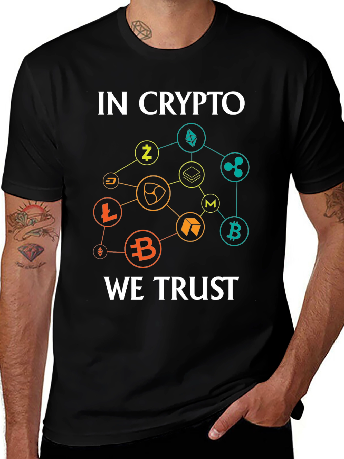 Variant 25 of In Crypto We Trust T-Shirt