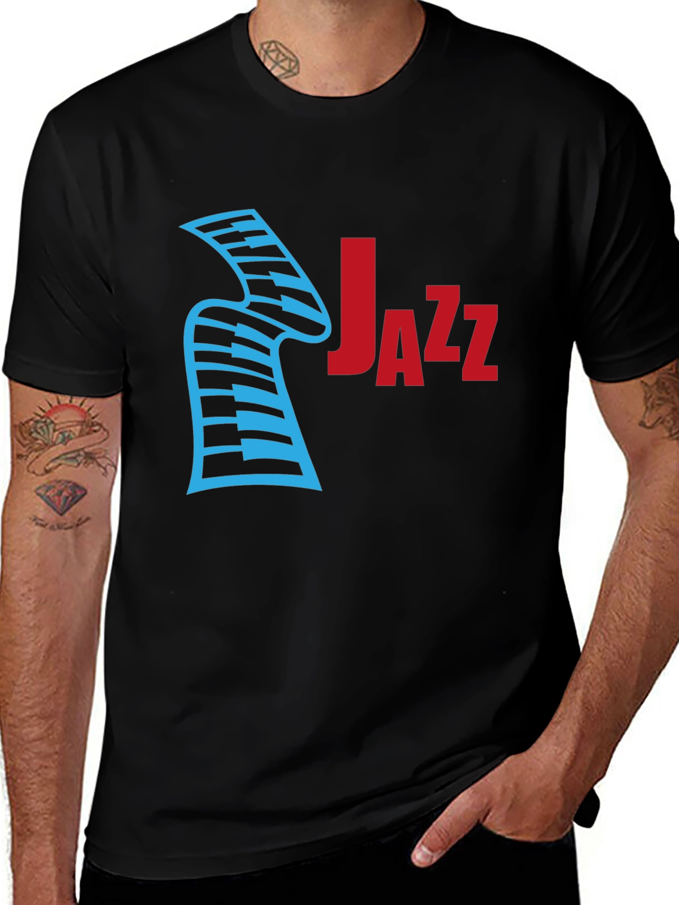 Variant 7 of Jazz Music Graphic T-Shirt
