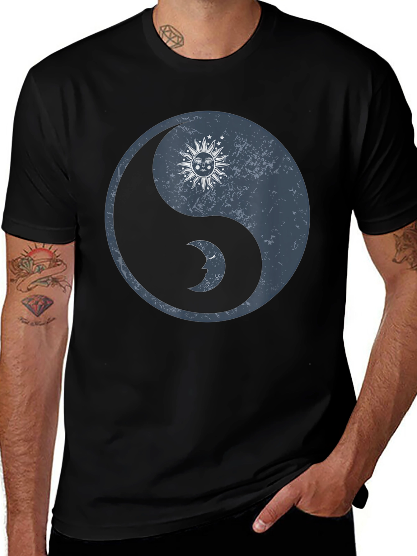 Variant 19 of Yin Yang Sun Moon Graphic T-Shirt