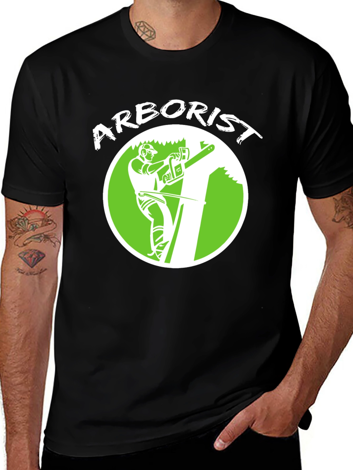 Variant 11 of Arborist Tree Surgeon Chainsaw T-Shirt