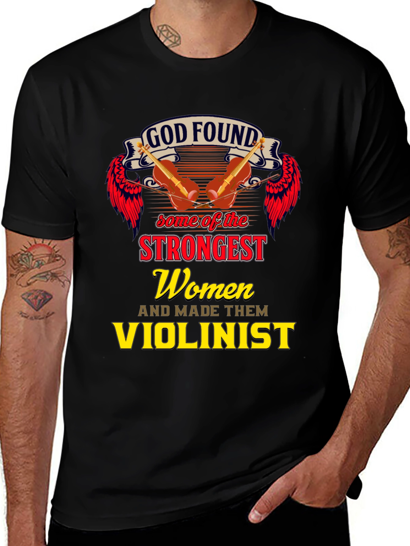 Variant 18 of God Found Violinist Women's T-Shirt