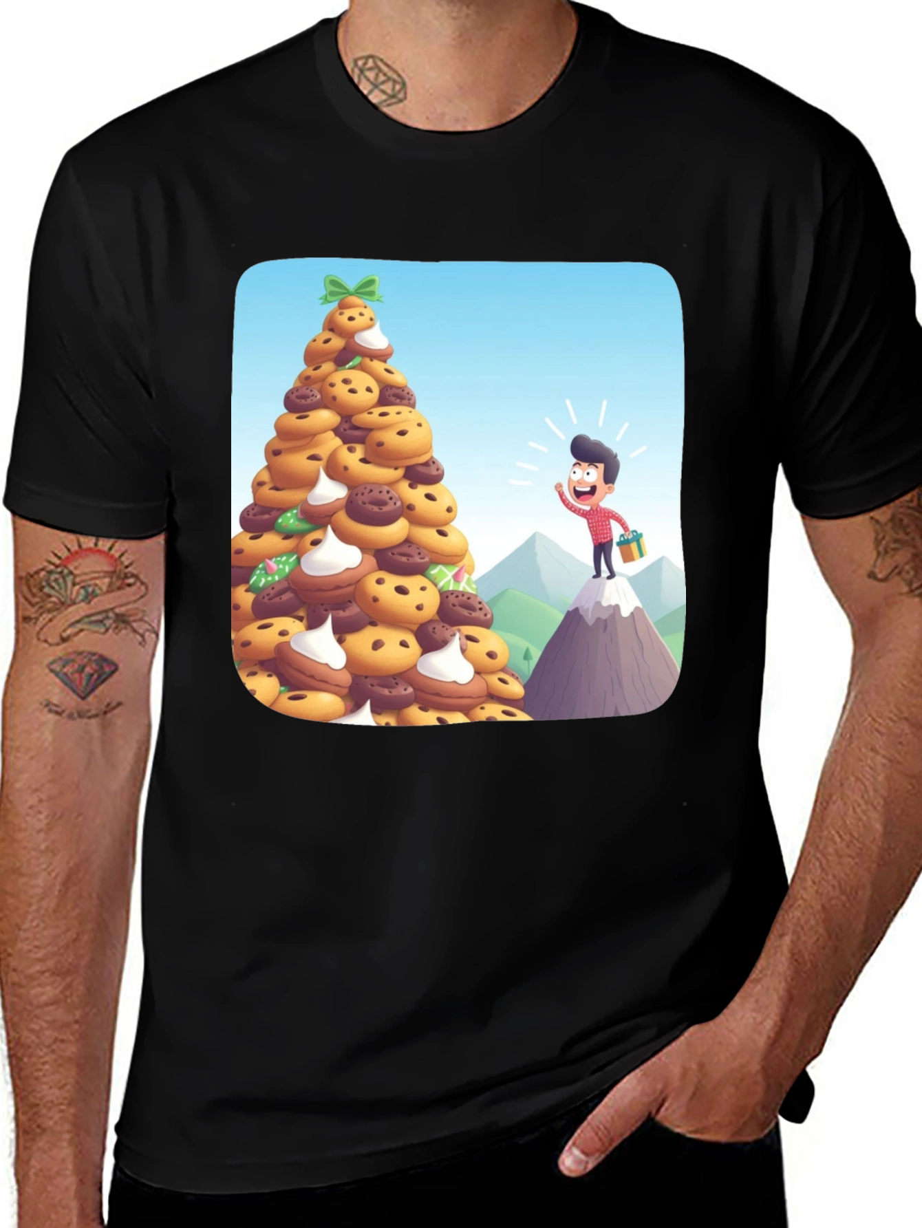 Cookie Christmas Tree Graphic Tee