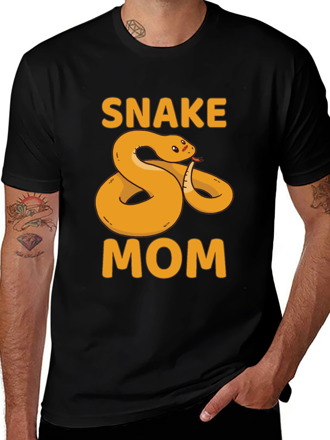 Snake Mom Graphic T-Shirt - Unique Gift