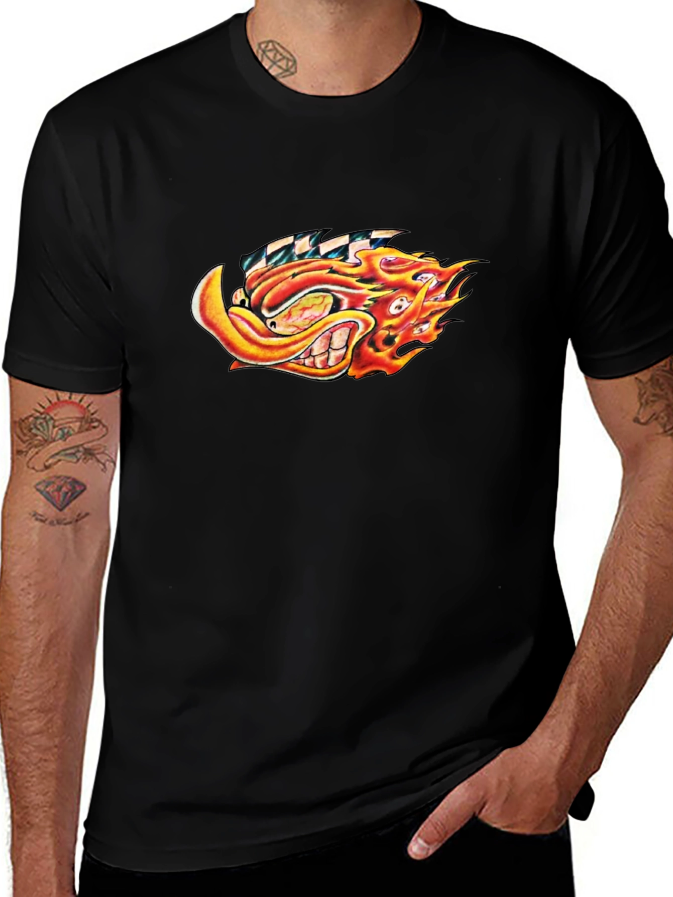 Ed Roth Style Flaming Hot Rod T-Shirt