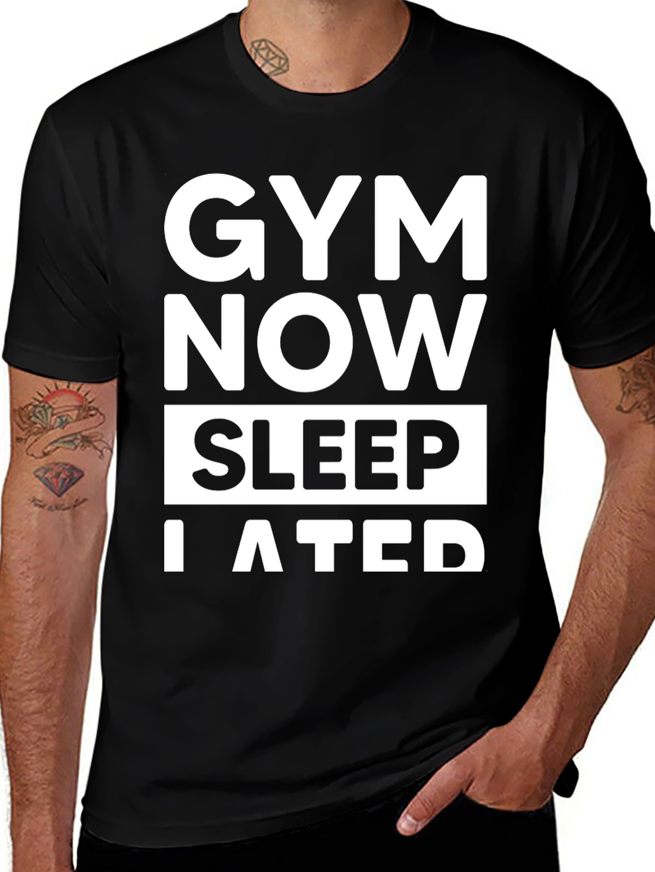 Variant 29 of Gym Now Sleep Later Graphic T-Shirt