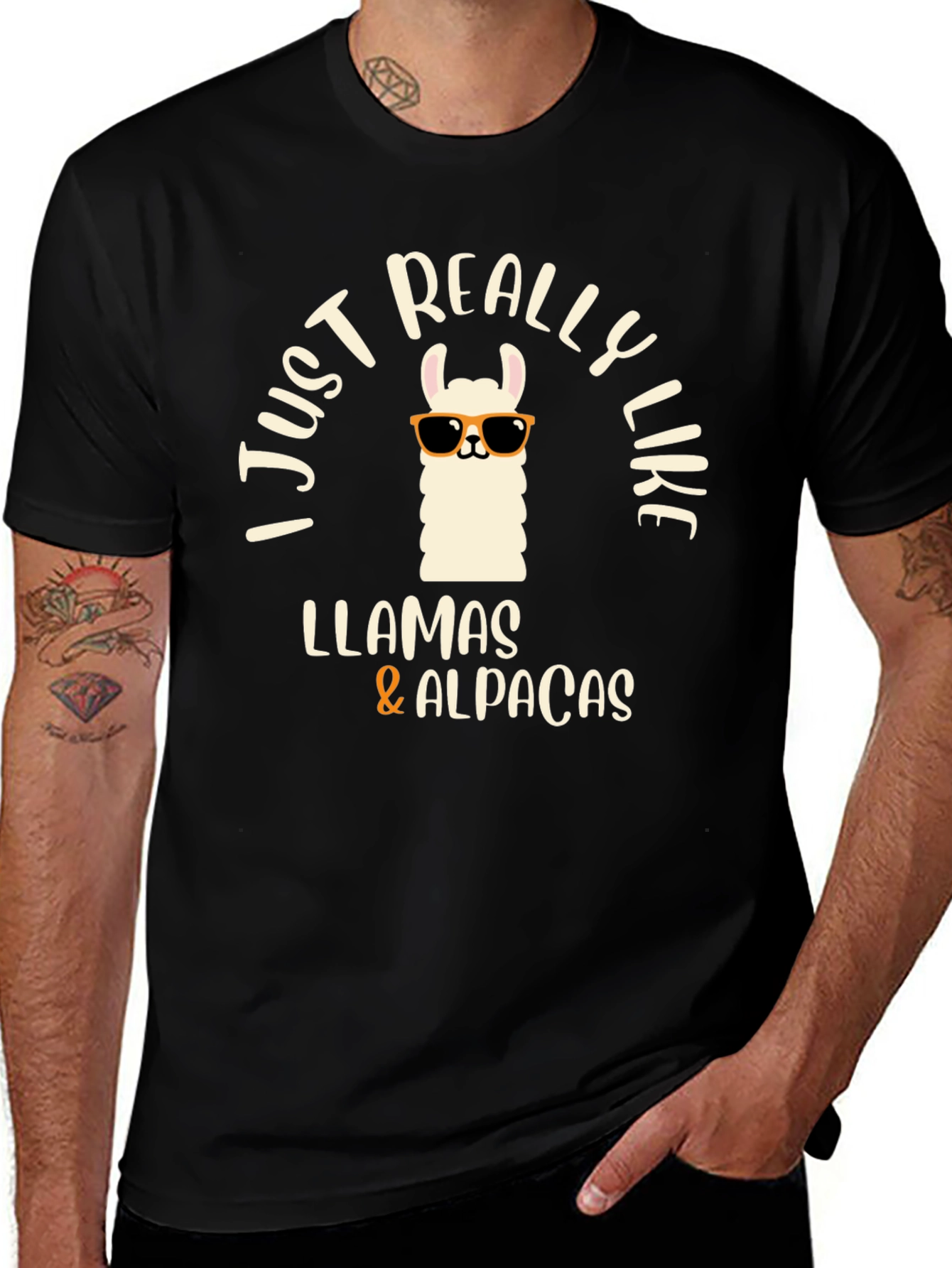 Variant 13 of Llama & Alpaca Graphic Tee - I Just Really Like