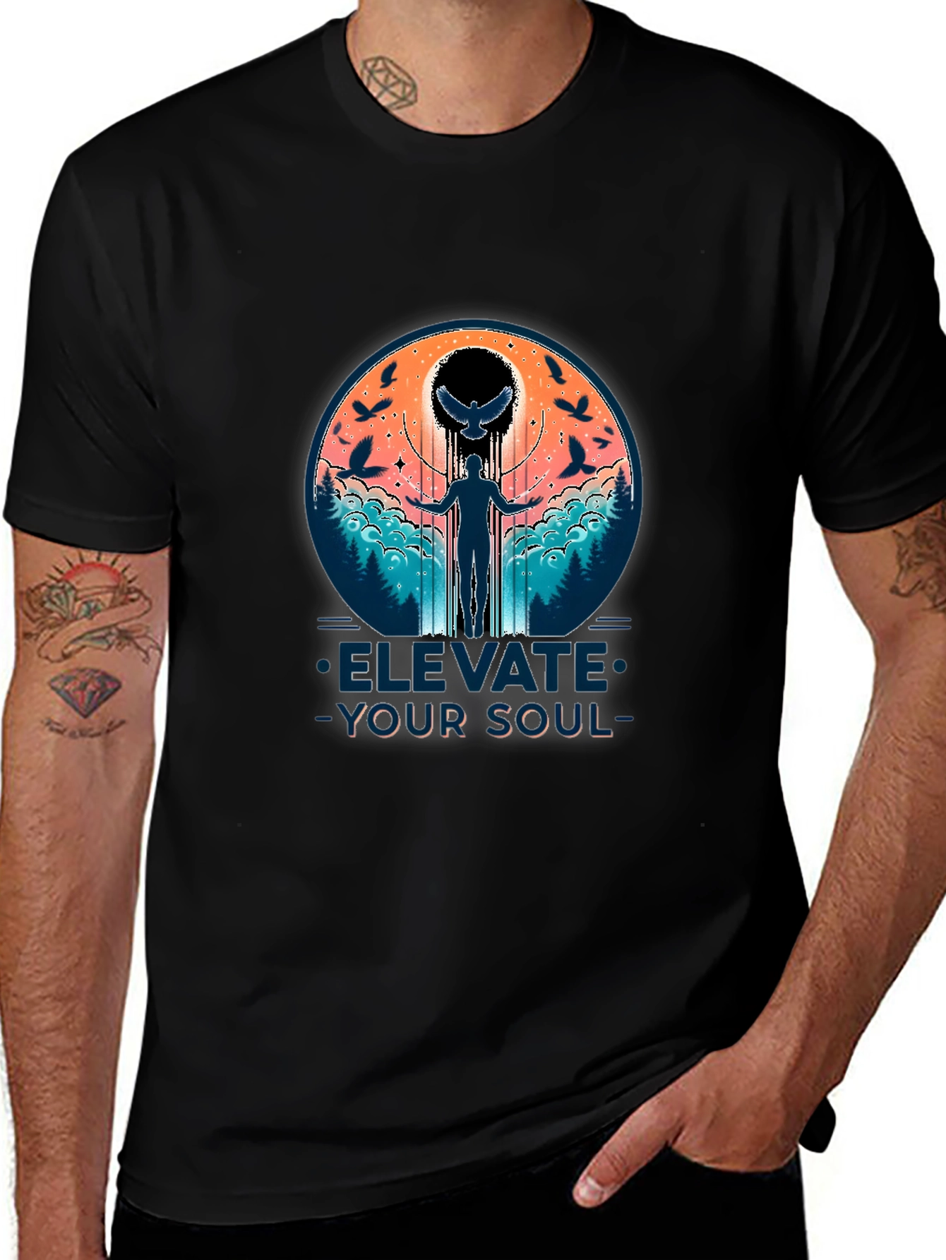 Variant 2 of Elevate Your Soul Graphic T-Shirt