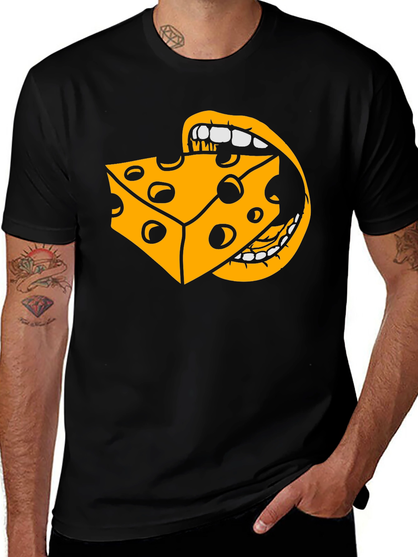 Variant 16 of Cheese Lover's Graphic Tee
