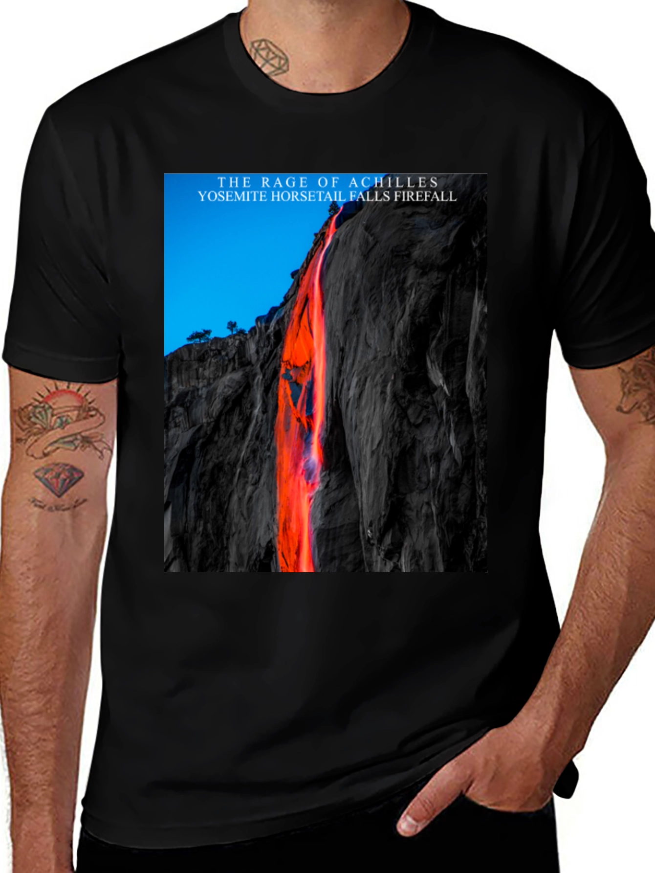 Variant 28 of Rage of Achilles Yosemite Firefall Graphic Tee