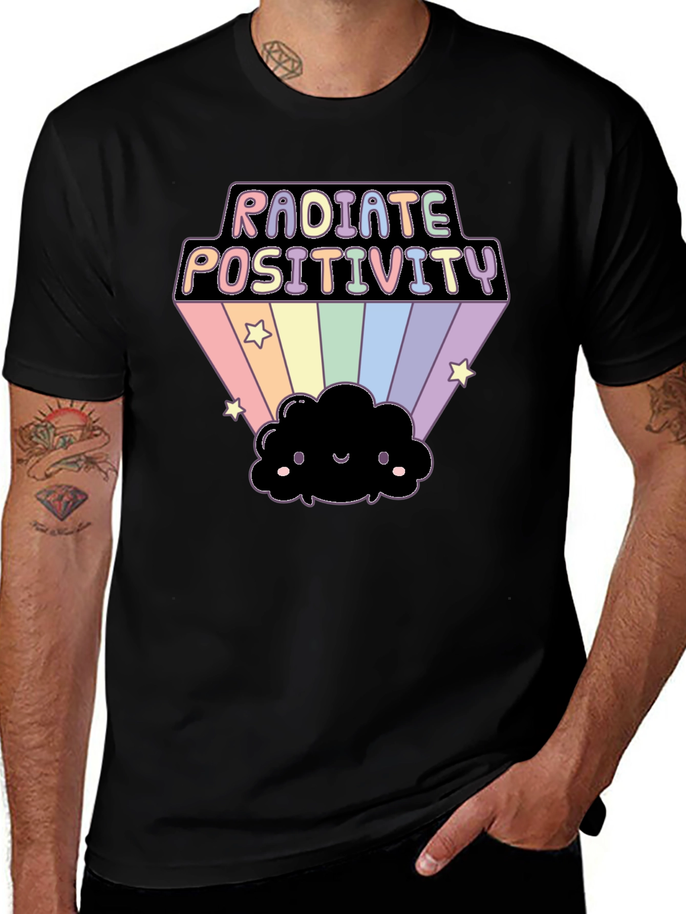 Variant 9 of Radiate Positivity Graphic Tee