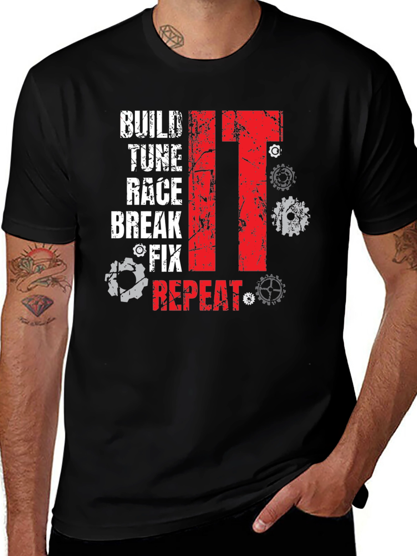 Build Tune Race Mechanic T-Shirt