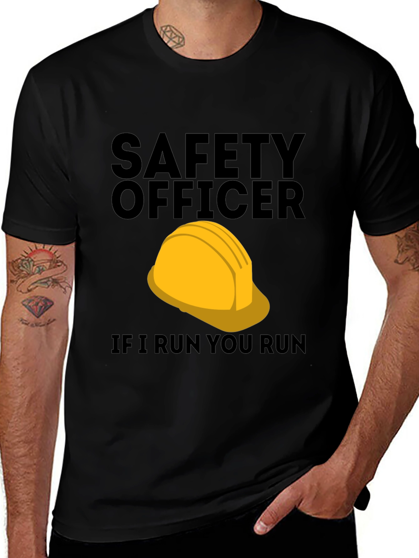 Variant 15 of Safety Officer Hard Hat Graphic Tee