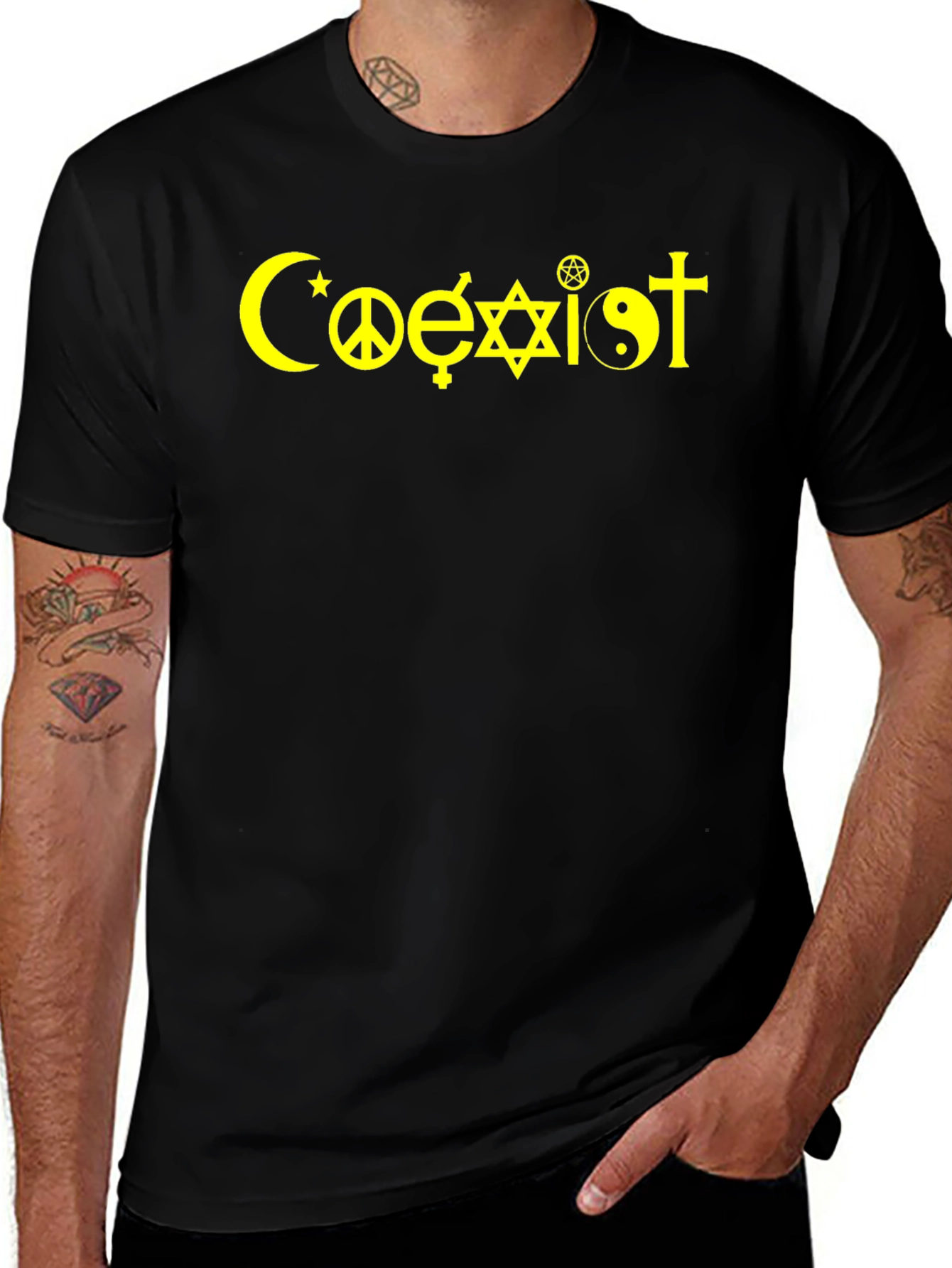 Coexist Graphic T-Shirt - Religious Tolerance Tee