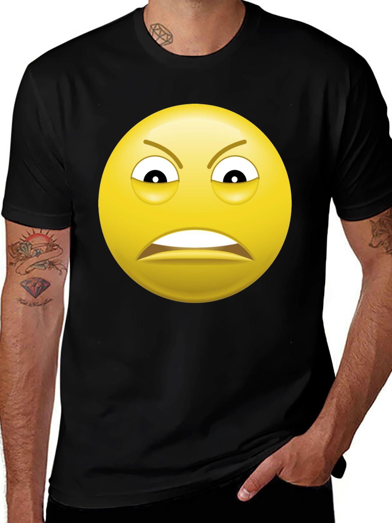 Variant 8 of Angry Emoji Graphic T-Shirt