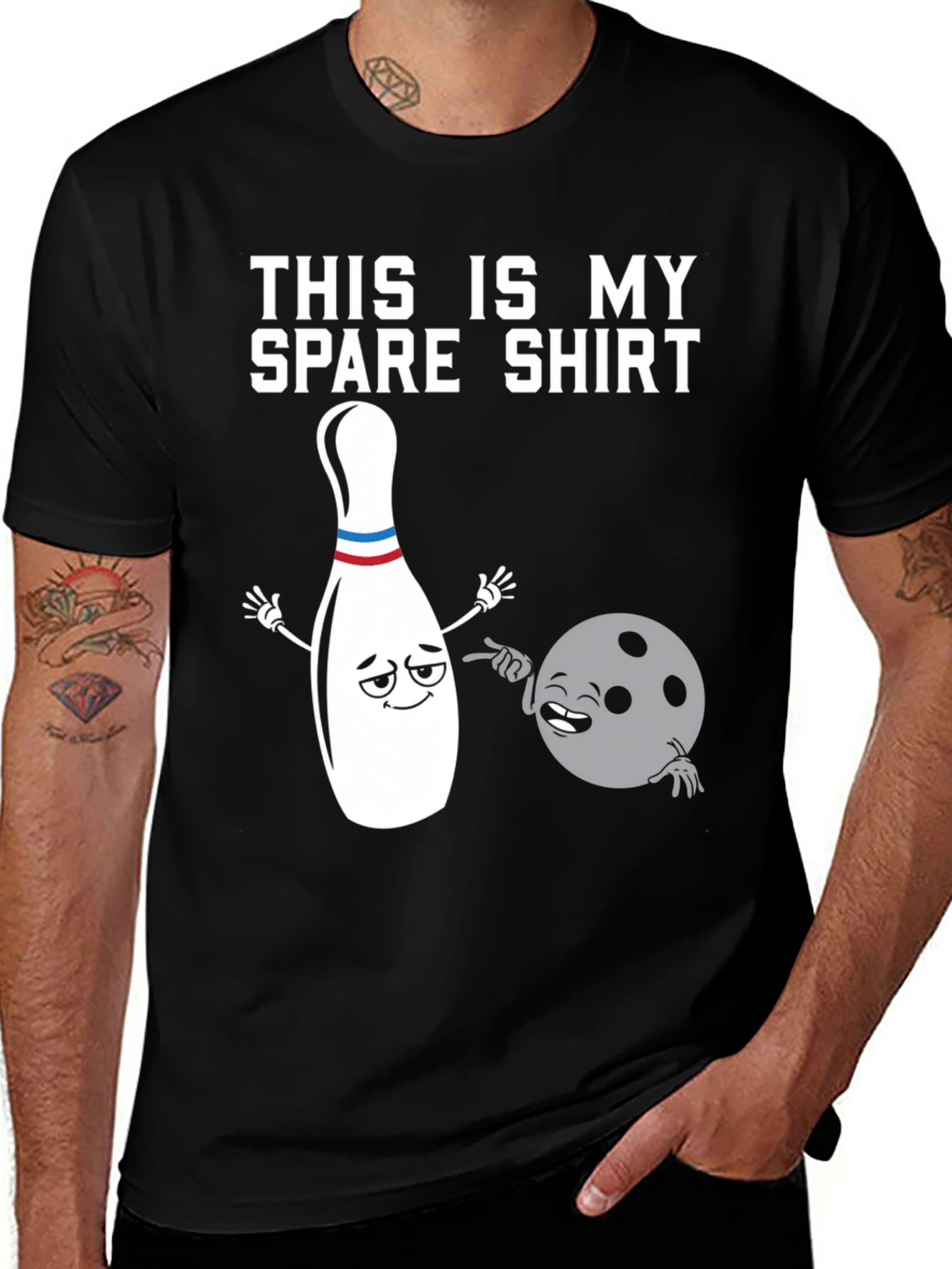 Variant 17 of This Is My Spare Shirt - Bowling T-Shirt