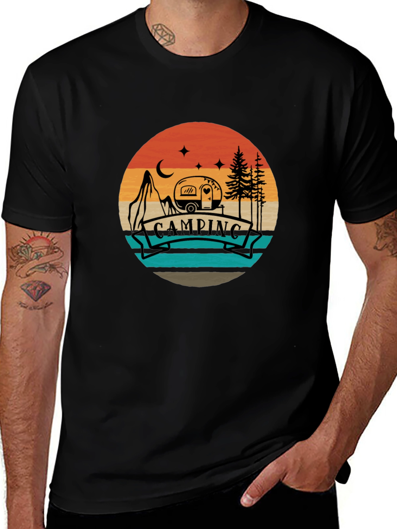 Variant 3 of Camping Adventure Tee - Retro Graphic T-Shirt